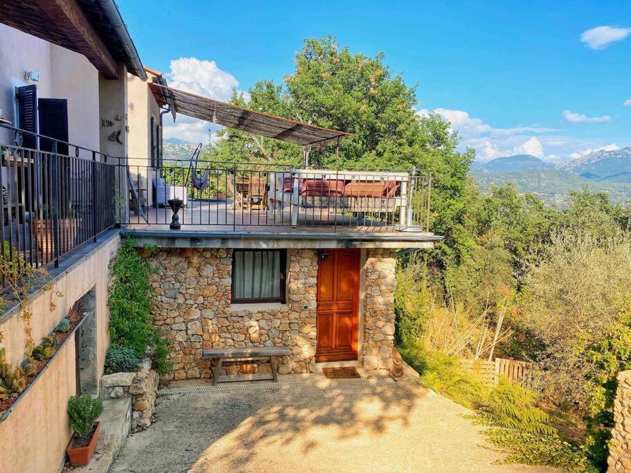 Bas De Villa Au Milieu Des Oliviers. Chateauneuf-Villevieille Exterior photo